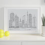 Auckland Skyline Typography Print, thumbnail 1 of 7