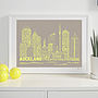 Auckland Skyline Typography Print, thumbnail 6 of 7