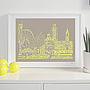 Manchester Skyline Typography Print, thumbnail 2 of 8