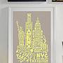New York Skyline Typography Print, thumbnail 7 of 8