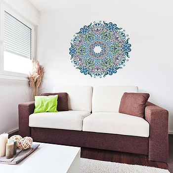Floral Victorian Mandala Wall Art Sticker, 3 of 3