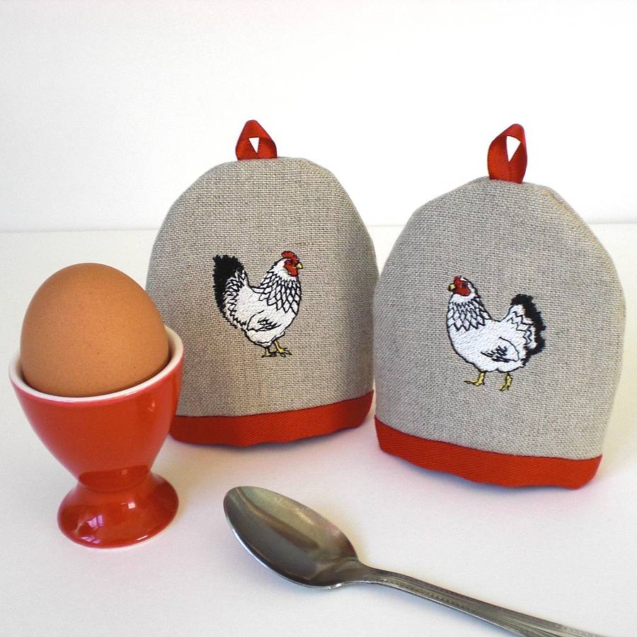 Mr And Mrs Chicken Egg Cosies, 1 of 3