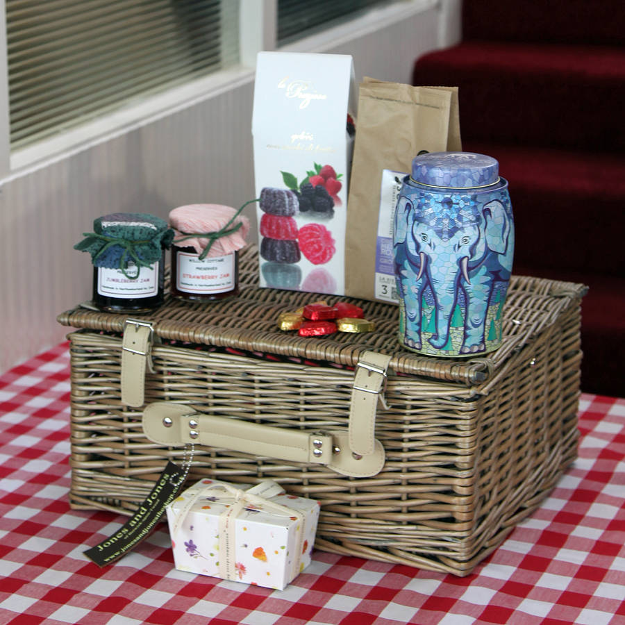 Tea Coffee And Something Sweet Hamper By Jones And Jones Of Berwick Upon Tweed