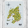 Map Of Islay Whisky Distilleries Print, thumbnail 2 of 3