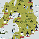 map of islay whisky distilleries print by kate mclelland shop ...