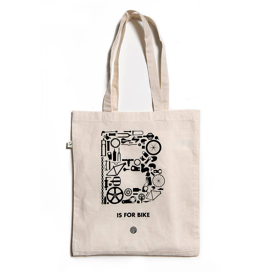'B Is For Bike' Organic Cotton Shopper By Anthony Oram ...