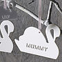 Personalised Swan Family Decoration, thumbnail 9 of 9