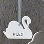 Personalised Swan Family Decoration, thumbnail 6 of 9