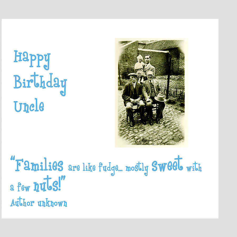 Uncle Birthday Card By Amanda Hancocks Notonthehighstreet