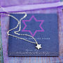 Tiny Star Necklace On Friendship Card, thumbnail 2 of 6