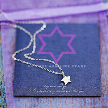 Tiny Star Necklace On Friendship Card, 2 of 6
