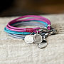 Soft Leather Bracelet With Personalised Charm, thumbnail 3 of 6