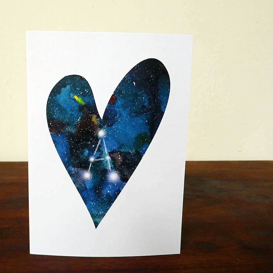 Letter Constellation Card By Witty Hearts | notonthehighstreet.com