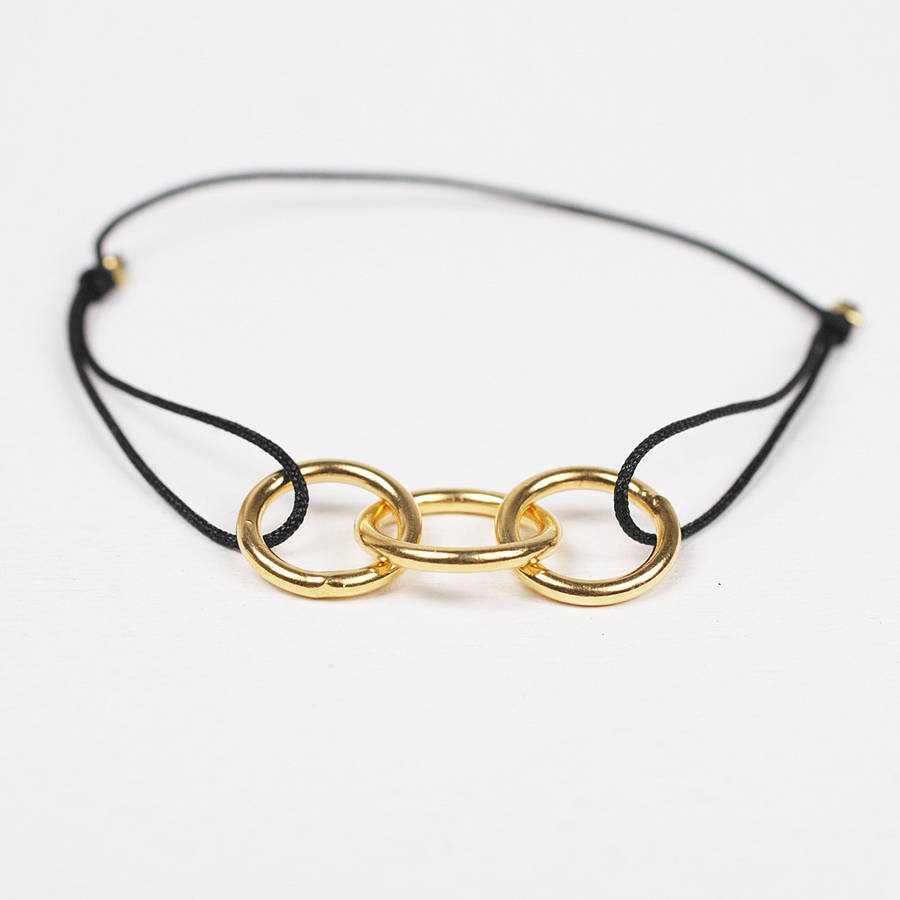 gold balance bracelet, assorted colours by bohemia