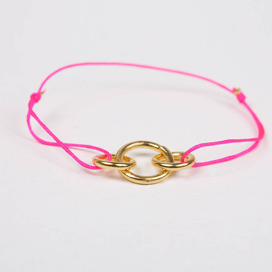 gold balance bracelet, assorted colours by bohemia | notonthehighstreet.com