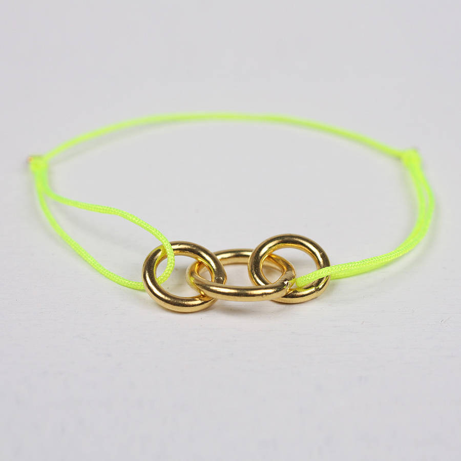 gold balance bracelet, assorted colours by bohemia