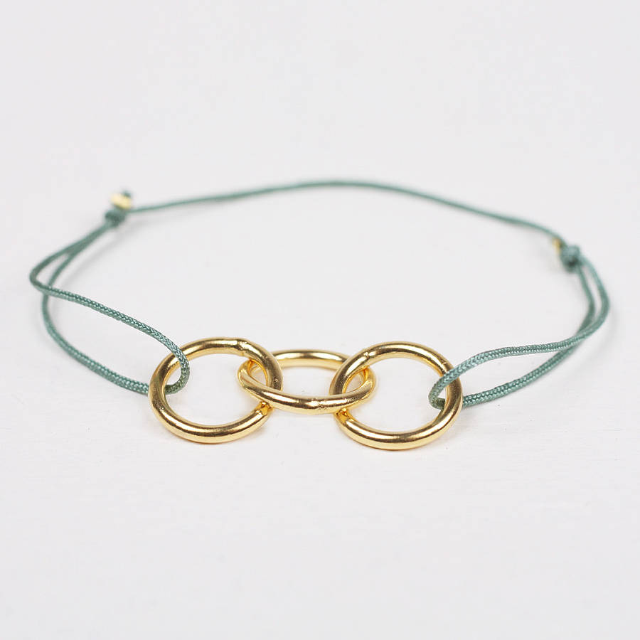 gold balance bracelet, assorted colours by bohemia