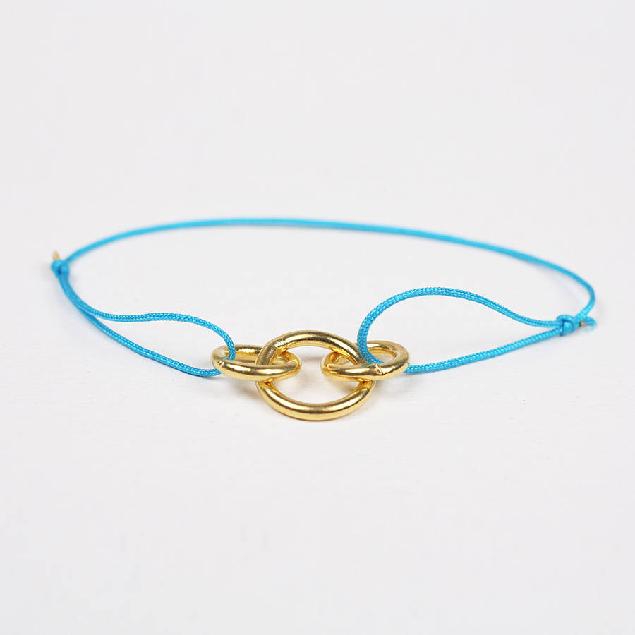 gold balance bracelet, assorted colours by bohemia