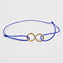 Gold Infinity Bracelet, Assorted Colours, thumbnail 2 of 9