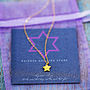 Tiny Star Necklace On Friendship Card, thumbnail 5 of 6