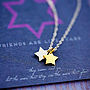 Tiny Star Necklace On Friendship Card, thumbnail 6 of 6
