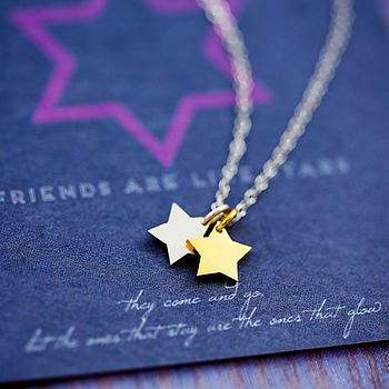 Tiny Star Necklace On Friendship Card, 6 of 6