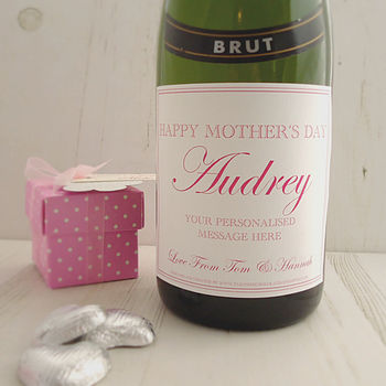 Personalised Mother's Day Champagne Prosecco Label, 3 of 4