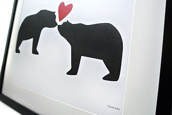 Bear, I Love You A3 Anniversary Print, 5 of 8