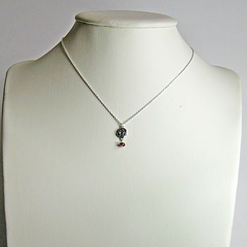 Rose Necklace With Birthstones, 6 of 7