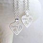 Personalised Silver Babyprints Necklace, thumbnail 1 of 7