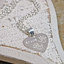 Personalised Silver Babyprints Necklace, thumbnail 4 of 7