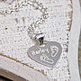 Personalised Silver Babyprints Necklace, thumbnail 5 of 7