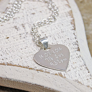 Personalised Silver Babyprints Necklace, 6 of 7
