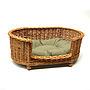 Luxury Wicker Pet Bed Basket Settee, thumbnail 1 of 3
