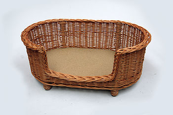 Luxury Wicker Pet Bed Basket Settee, 3 of 3