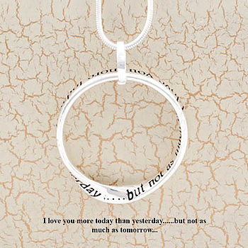 Love You More Today Message Necklace, 5 of 7