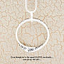 Far Apart Message Necklace, thumbnail 2 of 5