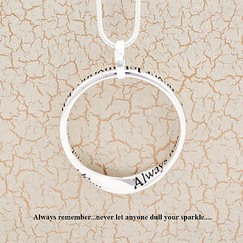Never Dull Your Sparkle Message Necklace, 2 of 5