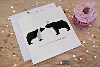 Congratulations On Your Wedding Day, Bear Card, 5 of 9