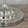 Glass Ball Table Lamp And Grey Shade, thumbnail 4 of 5