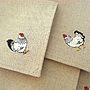 Embroidered Chicken Cocktail Napkins, thumbnail 5 of 5
