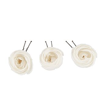 Set Of Silk Rose Bud Hair Pins, 2 of 8