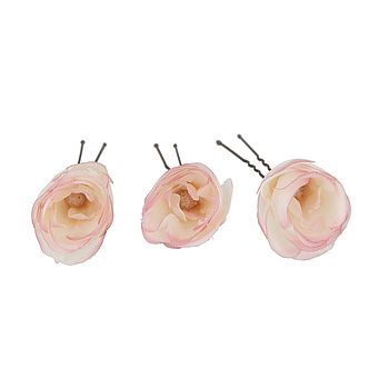 Set Of Silk Rose Bud Hair Pins, 3 of 8