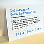 Personalised Definition Of Retirement Card, thumbnail 9 of 12