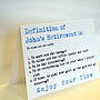 Personalised Definition Of Retirement Card, thumbnail 10 of 12