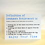 Personalised Definition Of Retirement Card, thumbnail 11 of 12