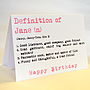 Personalised Definition Birthday Card, thumbnail 10 of 12