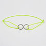 Silver Infinity Bracelet, Assorted Colours, thumbnail 4 of 5