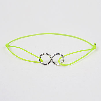 Silver Infinity Bracelet, Assorted Colours, 4 of 5
