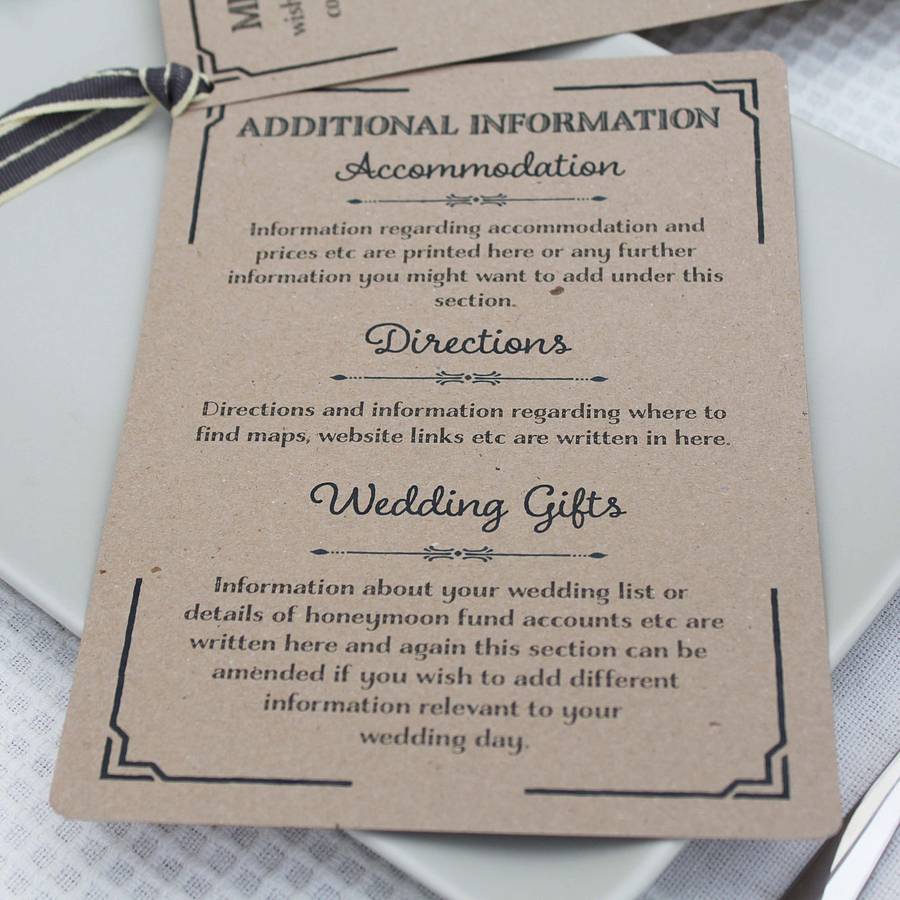 original_gatsby style wedding evening invitation